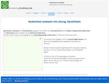 Tablet Screenshot of lesetest.schulkreis.de